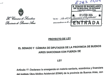 PROYECTO LEGISLATIVO DE LA OPOSICION: BUSCAN DECLARAR AL IOMA EN EMERGENCIA