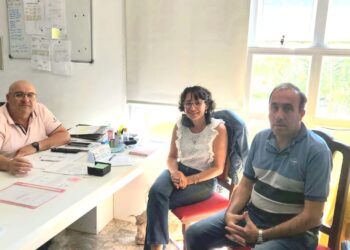 SEGURIDAD Y TRANSITO.MARITA GELITTI SE REUNIO CON LOS DIRECTORES MARIO BUSTOS Y GERARDO PICHINENDA