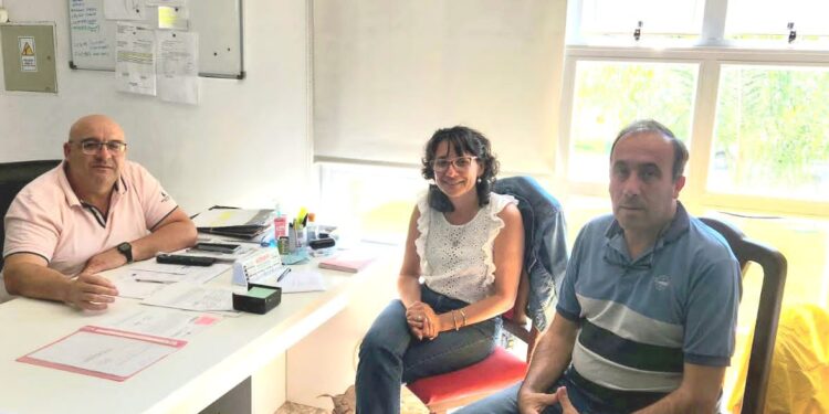 SEGURIDAD Y TRANSITO.MARITA GELITTI SE REUNIO CON LOS DIRECTORES MARIO BUSTOS Y GERARDO PICHINENDA