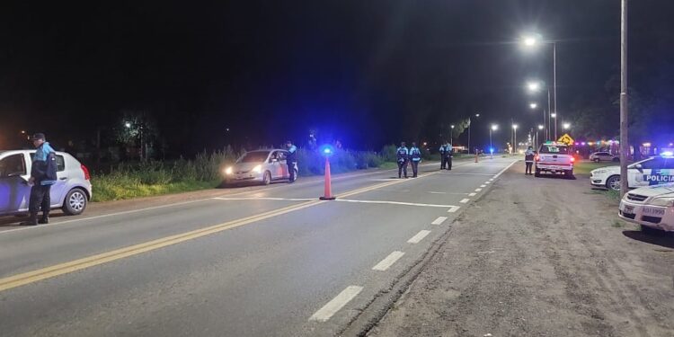 UN IMPORTANTE OPERATIVO DE SEGURIDAD EN LOS ACCESOS A BRAGADO Y MECHITA