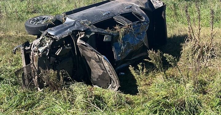 UN DESPISTE Y VUELCO EN RUTA 5. UN BRAGADENSE ACCIDENTADO 1 UN DESPISTE Y VUELCO EN RUTA 5. UN BRAGADENSE ACCIDENTADO