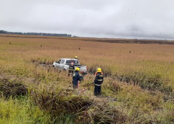 SE DESPISTO EN RUTA 46 UNA CAMIONETA DE TRENES ARGENTINOS