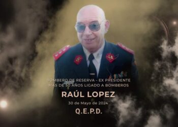 PESAR EN BOMBEROS POR EL FALLECIMIENTO DE UN EX PRESIDENTE