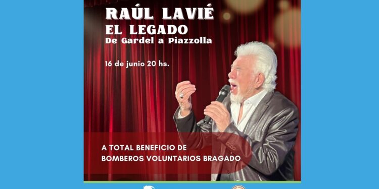 RAÚL LAVIÉ EN BRAGADO PRESENTANDO “EL LEGADO” DE GARDEL A PIAZZOLLA
