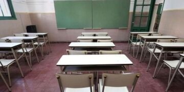 LA ADHESION AL PARO DOCENTE EN BRAGADO SE HIZO VISIBLE