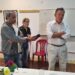 SALUDO A LOS PERIODISTAS EN LA ASOCIACIÓN ITALIANA DE BRAGADO.