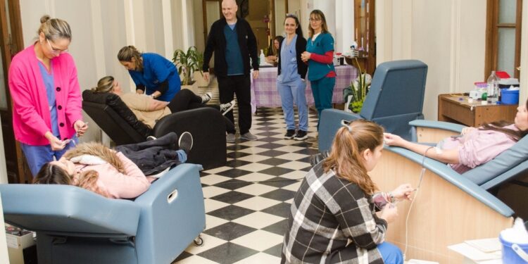 DONACION DE SANGRE. MUY BUENA RESPUESTA DE LA COMUNIDAD