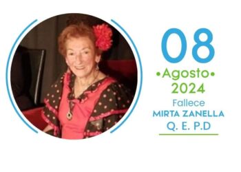 MURIO MIRTA ZANELLA, RECONOCIDA PROFESORA DE DANZAS