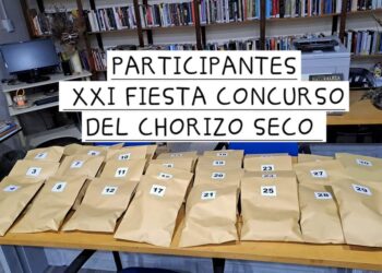 FIESTA DEL CONCURSO DEL CHORIZO SECO. EL GANADOR DE ESTE AÑO FUE EL BRAGADENSE JOSE LUIS SILACCI