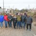 CHIVILCOY: BRITOS RECORRIO EL INICIO DE LA OBRAS DE 14 CUADRAS DE CORDON DUNETA.