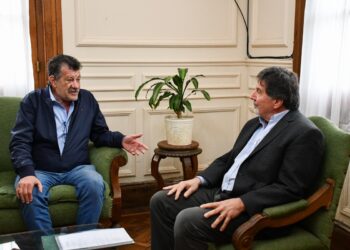 EL INTENDENTE RECIBIÓ AL DIRECTOR DE ESCUELAS DE LA PROVINCIA, ALBERTO SILEONI