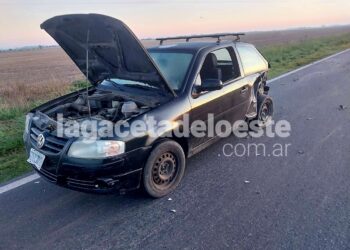 COLISIONARON EN RUTA 5, UN CAMIÓN Y UN AUTOMÓVIL QUE CONDUCIA UN BRAGADENSE. HUBO ALCOHOLEMIA POSITIVA