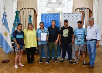 LA NUEVA COMISIÓN DEL CLUB SAN MARTÍN FUE RECIBIDA EN LA MUNICIPALIDAD