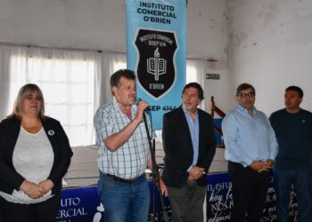 CON EL MINISTRO SILEONI, SE REALIZO EL ACTO DE ESTATIZACION DEL INSTITUTO COMERCIAL O’BRIEN