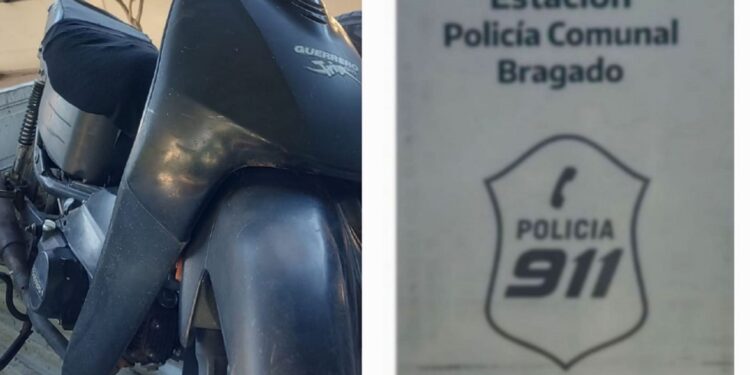 IDENTIFICAN EN CONTROL POLICIAL, UNA MOTO QUE HABIA SIDO ROBADA