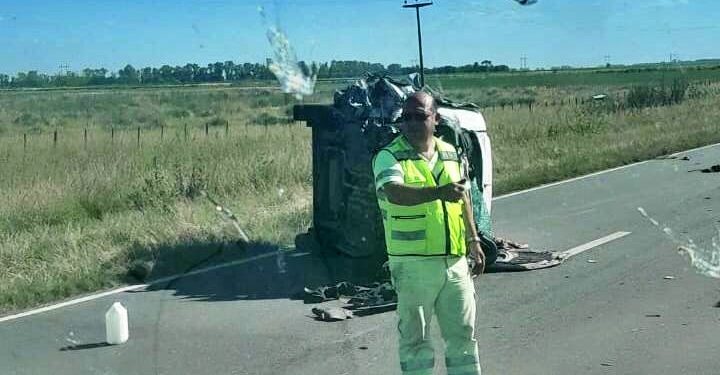 ACCIDENTE VIAL EN RUTA 5: DOS VEHÍCULOS COLISIONARON CERCA DE PATRICIOS