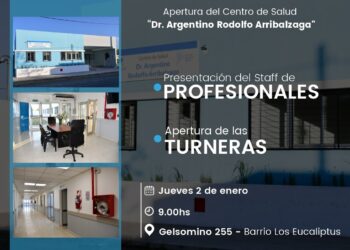 EL CENTRO DE SALUD “DR. ARRIBALZAGA” COMENZARÁ A ATENDER EN ENERO
