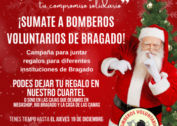 BOMBEROS VOLUNTARIOS DE BRAGADO INVITA A SUMARSE A LA CAMPAÑA SOLIDARIA DE NAVIDAD