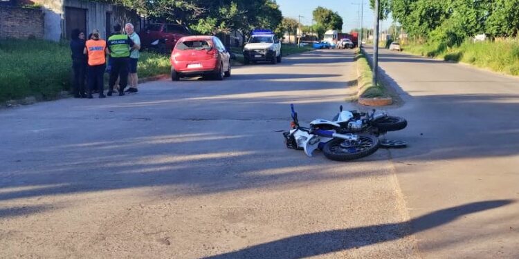 CHOQUE EN COMBATE DE SAN LORENZO Y AMEGHINO. UN HERIDO
