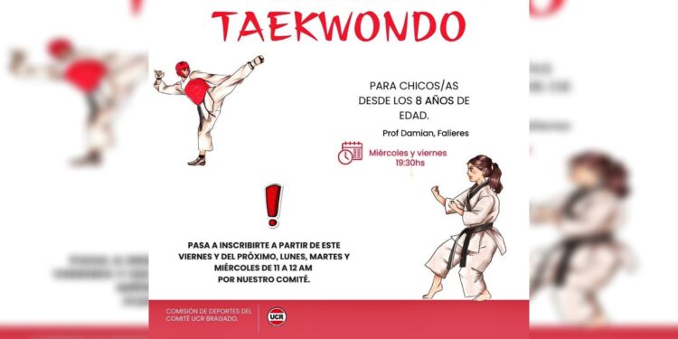 LA UCR SUMA ACTIVIDADES EN EL COMITÉ. AHORA TAMBIEN CLASES DE TAEKWONDO