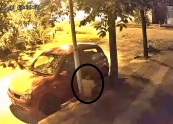 INDIGNACION DE UN VECINO: INTENTARON ROBARLE EL AUTO. QUEDO GRABADO