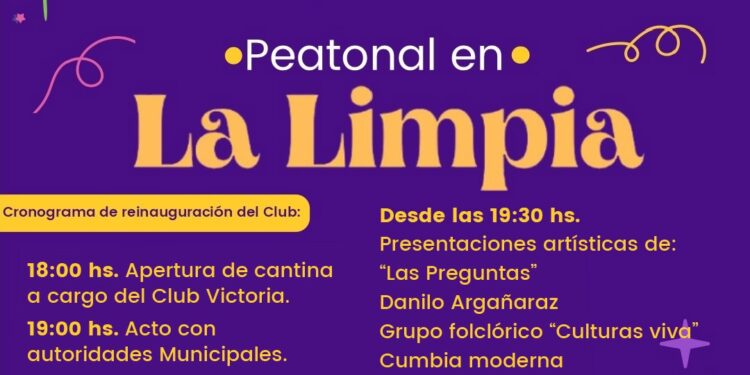 MAÑANA VIERNES, REABRE EL CLUB VICTORIA DE LA LIMPIA