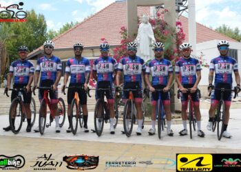 EL EQUIPO DEL BRAGADO CICLES COMPITIO EN LA VUELTA DE SAN JUAN