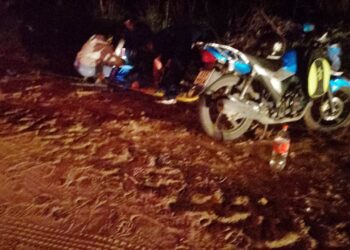 ACCIDENTE EN EL CAMINO A COMODORO PY. PERDIO EL CONTROL DE SU MOTO