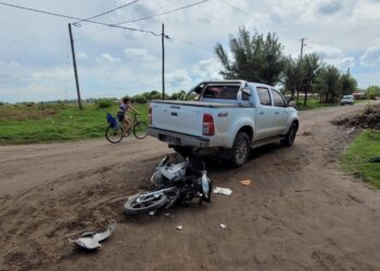 ACCIDENTE CON UNA MOTO INVOLUCRADA