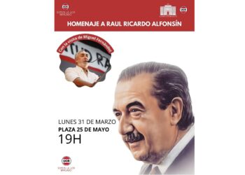 HOMENAJE A RAÚL ALFONSÍN EN BRAGADO ESTE LUNES