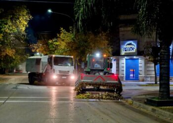 EL MUNICIPIO INTENSIFICA TAREAS DE BARRIDO POR LAS HOJAS