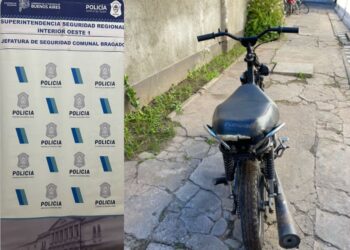 LO QUE EN SU MOMENTO, FUE UNA UNA MOTO,  FUE SECUESTRADA POR LA POLICIA