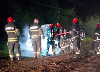 INCENDIO DE UN AUTO. INVESTIGAN LAS CAUSAS.