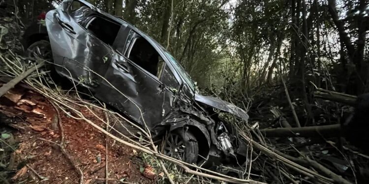 DESPISTE EN LA RUTA 205: CUATRO BRAGADENSES HERIDAS TRAS UN IMPACTANTE ACCIDENTE