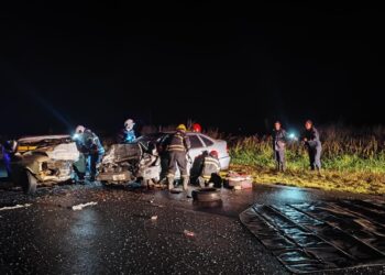 CHOQUE FRONTAL EN RUTA 46. FALLECIÓ UNO DE LOS HERIDOS