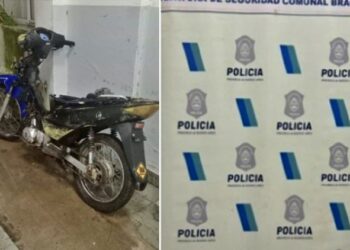 TRAS UN RAPIDO ACCIONAR DE LA POLICIA, SE LOGRO RECUPERAR UNA MOTO SUSTRAIDA