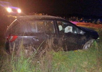 DESPISTE EN LA RUTA 46 SIN LESIONES PARA EL CONDUCTOR DEL AUTO