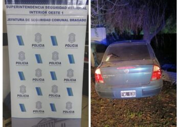 HUYO DEL CONTROL DE ALCOHOLEMIA Y TERMINÓ CONTRA UN TAPIAL.