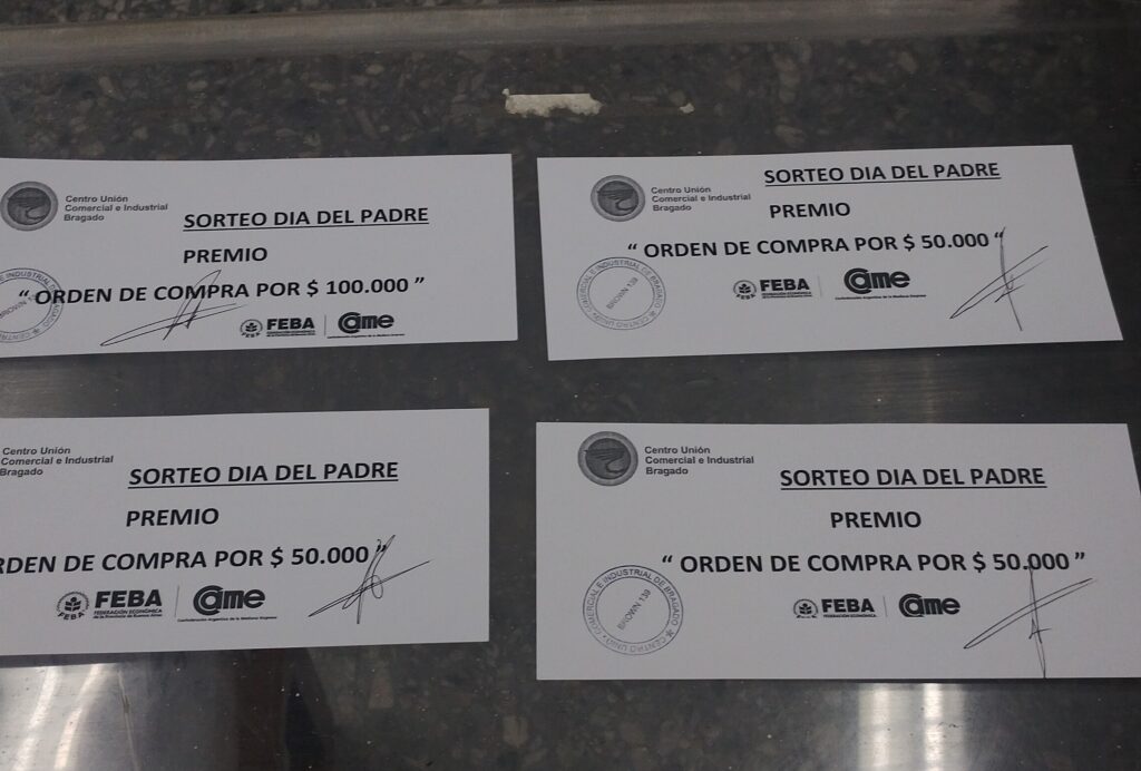 EL CUCI SORTEO LAS ORDENES DE COMPRA POR $ 250.000 DE LA PROMO DIA DEL PADRE 5 regalos1