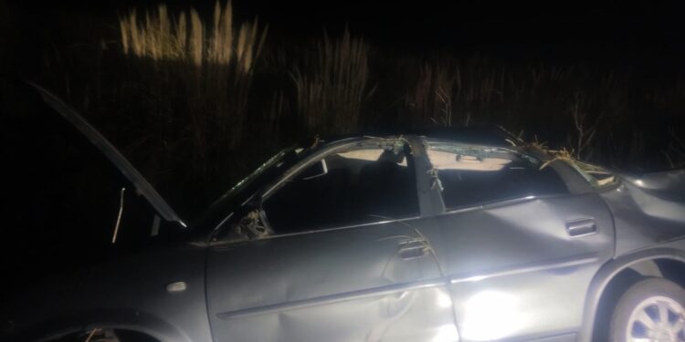 VUELCO EN RUTA 46. UNA PERSONA HERIDA