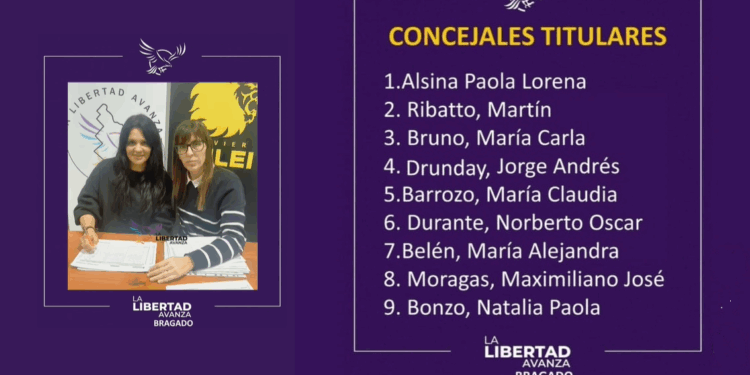 SIN SORPRESAS, SE PRESENTO LA LISTA DE DANIELA MONZON: ALSINA, RIBATTO Y BRUNO