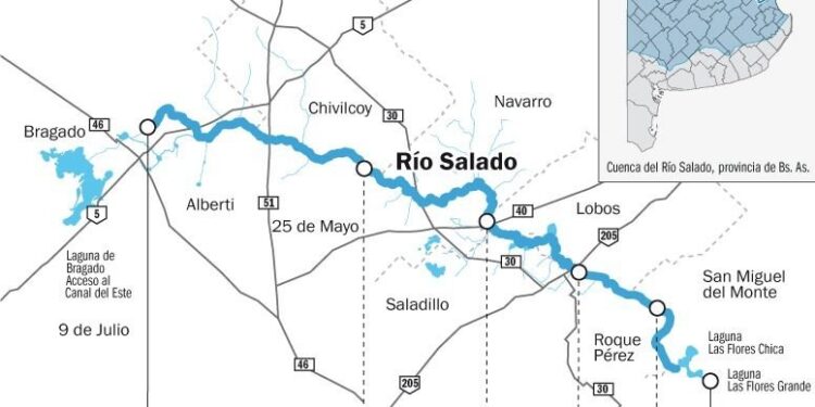 CUENCA DEL SALADO: KATOPODIS, CONFIRMÓ QUE LA DECISIÓN DE KICILLOF ES AVANZAR EN EL TRAMO QUE COMPRENDE BRAGADO HASTA LA LAGUNA EL CARPINCHO