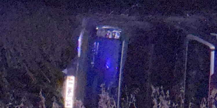 VUELCO EN RUTA 46, AFORTUNADAMENTE SIN HERIDOS