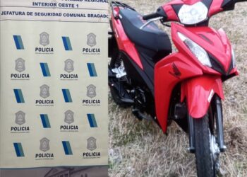 UN MENOR DE 14 AÑOS, AUTOR DEL ROBO DE UNA MOTO QUE FUE FELIZMENTE RECUPERADA