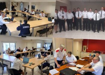 BOMBEROS DE BRAGADO SIGUEN CAPACITANDOSE Y RINDIENDO EXÁMENES