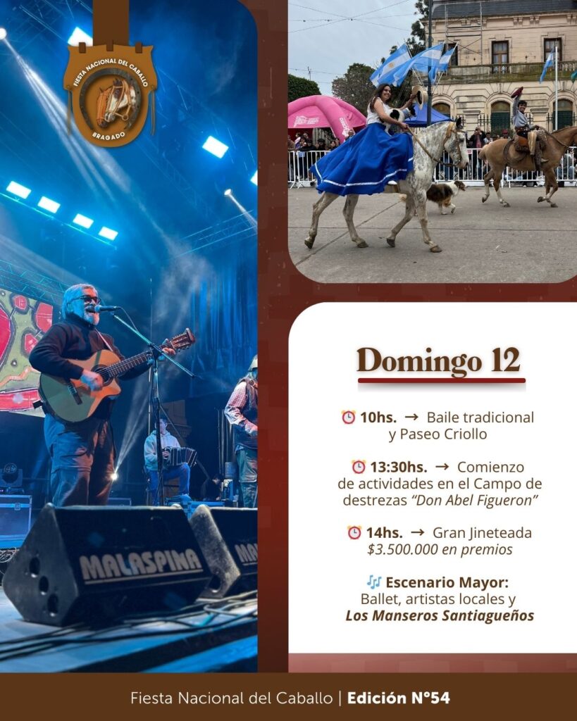 FIESTA NACIONAL DEL CABALLO. PARA AGENDAR EL PROGRAMA COMPLETO DE LA 54° EDICIÓN. 9 fiestavertical4