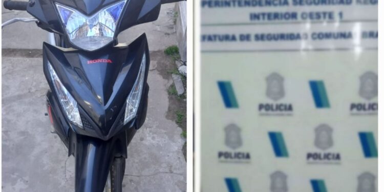 MENOR DE 16 AÑOS CIRCULABA EN UNA MOTO QUE TENÍA PEDIDO DE SECUESTRO