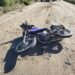 CAYO DE LA MOTO EN EL CAMINO VECINAL A MECHITA.