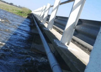 MAS TRANQUILIDAD: LA DIRECCIÓN NACIONAL DE VIALIDAD CONTROLA EL ESTADO DEL PUENTE DEL RÍO SALADO DE LA RUTA 5