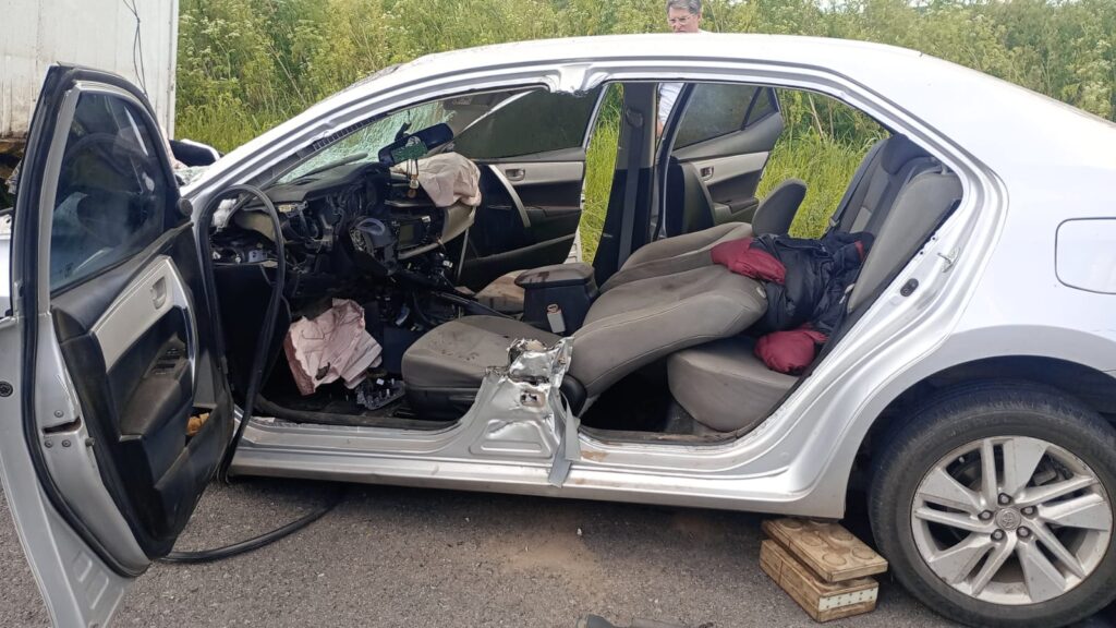 ACCIDENTE DE UN BRAGADENSE EN RUTA 46. HAY UNA VICTIMA FATAL 5 accidente con casilla1